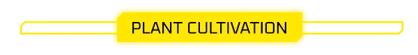 687 Days on Mars: Yellow banner with bold black text "PLANT CULTIVATION" on a white background.