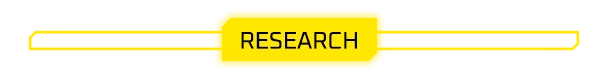 687 Days on Mars: "RESEARCH" in bold black text on a yellow background with horizontal lines.