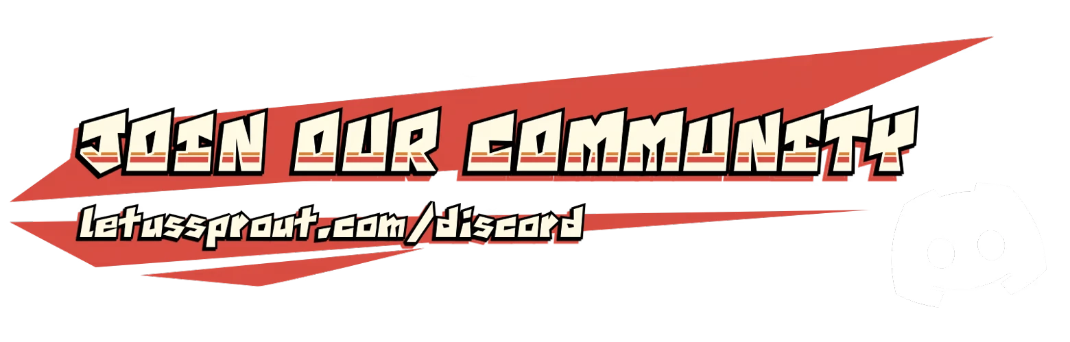 Discord Invite Banner – 808cc 808cc: “JOIN OUR COMMUNITY” banner with letussprout.com/discord and Discord logo.