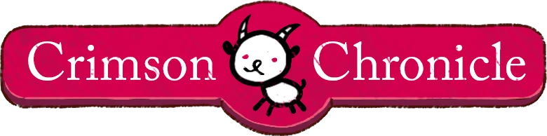 A Baby CEO?!: Red logo with white text "Crimson Chronicle" and a cute goat illustration.