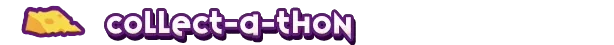 A Rat's Life: A cheese icon next to "Collect-a-Thon" in bold, purple and white text.