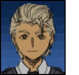 Agent Headshot – Aether Singularity Aether Singularity: Pixel art character with blonde hair and a neutral expression on a blue background.