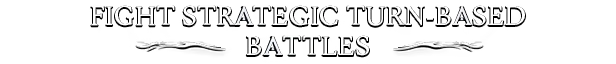 Aethermancer: "Fight Strategic Turn-Based Battles" text in bold white with decorative lines.