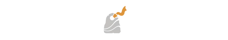 Aloft: Cartoon character in a gray cloak and orange hat, holding a white object.