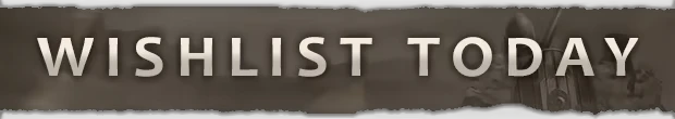 Wishlist Banner – Anvil Empires Anvil Empires: Large white text “WISHLIST TODAY” on a dark banner background.