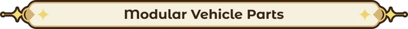 Modular Parts – Arcane Overdrive Arcane Overdrive: Banner with "Modular Vehicle Parts" in bold, stylized text with gold accents.