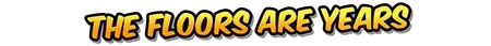 Floors Are Years – Ari Buktu and the Anytime Elevator Ari Buktu and the Anytime Elevator: Bold yellow text reads "THE FLOORS ARE YEARS" on black.