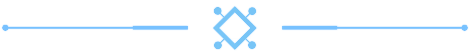 Astoaria: Blue compass icon between two horizontal blue lines on a transparent background.