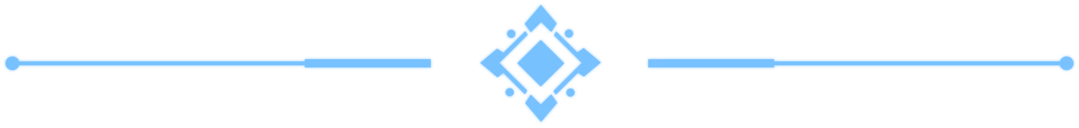 Astoaria: Blue diamond logo with intricate design, flanked by stylized wings on a black background.