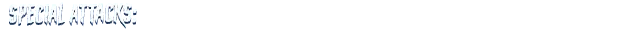 Baki Hanma: "Special Attacks" text in bold, white, jagged font on a black background.