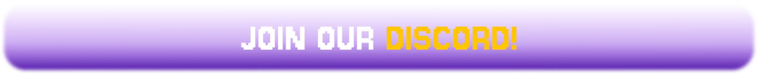Banana of Doom: Purple banner with pixel text “JOIN OUR DISCORD!” in white and yellow.