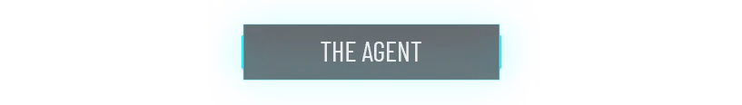 Barkour: Cyan rounded banner with dark box reading “THE AGENT” in white text.