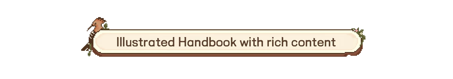 Birdwatching Notebook: Banner with text "Illustrated Handbook with rich content" and bird graphics.