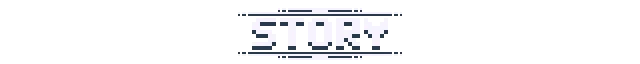 Birthright: Pixelated white text "STORY" with horizontal lines on a black background.
