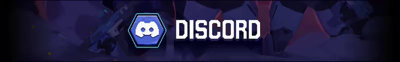 BLACKOUT: Blue hexagon with Discord logo, bold white "DISCORD" text on a dark background.