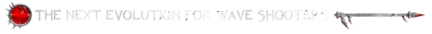 Wave Shooter Evolution – Blood Reaver Blood Reaver: "The Next Evolution for Wave Shooters" text with red orb and spiked weapon graphic.
