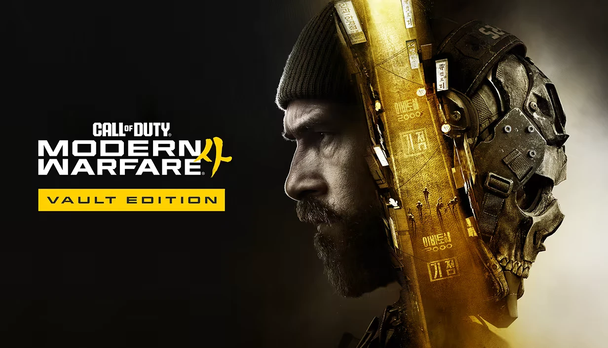 Call of Duty®: Modern Warfare II Vault Edition logo beside split soldier/skull face.