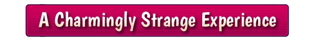 Cats vs. Aliens: Text reads "A Charmingly Strange Experience" on a pink gradient background.