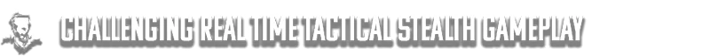 Commandos: Soldier in helmet beside bold text "CHALLENGING REALTIME TACTICAL STEALTH GAMEPLAY".