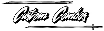 Custom Combos – Complexia, A Ballet of Blades Complexia, A Ballet of Blades: White “Custom Combos” script over a sword silhouette.