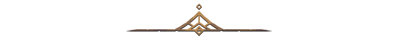 Conquest Tactics: Ornate gold geometric emblem with diamond shapes on a black background.