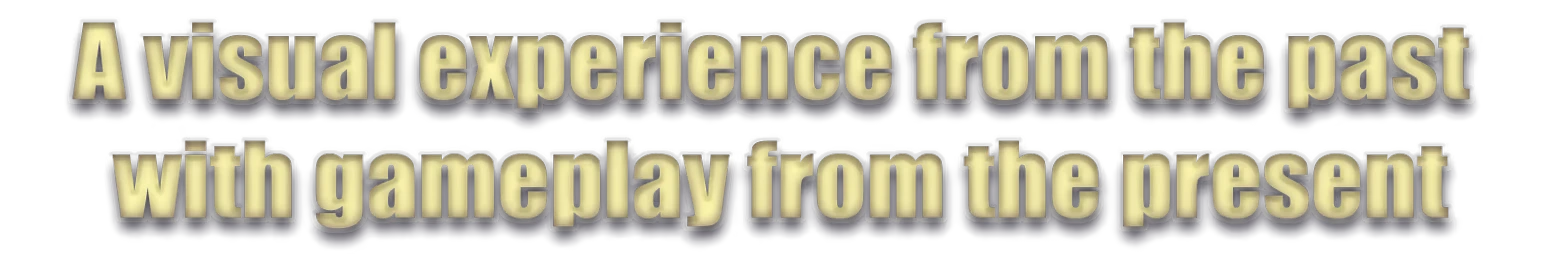 Visual Experience Text – Corrupted Veil Corrupted Veil: Large beige 3D text reads “A visual experience from the past!”.