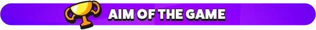 Aim of Game – Crash Course Builder Crash Course Builder: Purple banner with "AIM OF THE GAME" in bold white text, trophy icon.