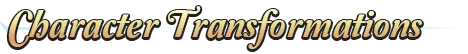 Dala and the Cursed Forest: Text reads "Character Transformations" in elegant, gold script.