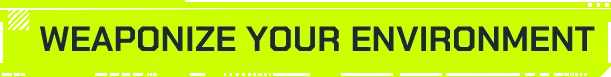 Weaponize Environment Text – DEADBOOT DEADBOOT: Neon green banner with bold dark text, “WEAPONIZE YOUR ENVIRONMENT”.