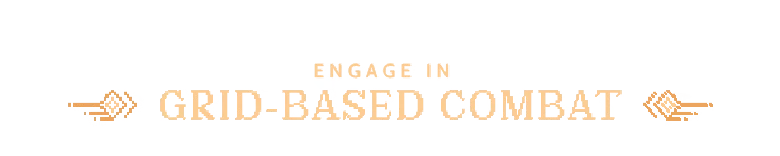 Death Howl: Stylized text reads "Engage in Grid-Based Combat" with ornate decorative elements.