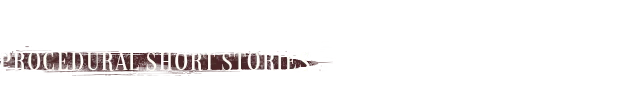 DEBT DEADLINE: Text "PROCEDURAL SHORT STORIES" in bold white on a dark background.