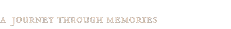 Journey through Memories – Deck of Memories Deck of Memories: Large serif title text reading “A JOURNEY THROUGH MEMORIES” on white.