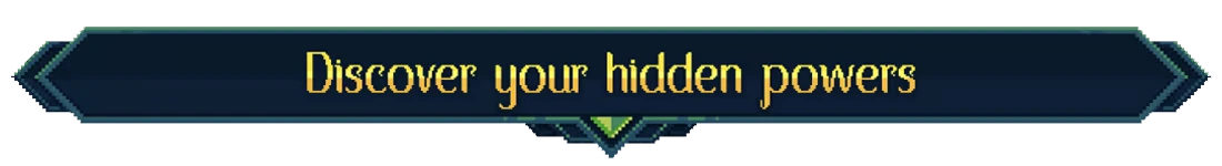 Demidoff Corp: Banner with yellow text “Discover your hidden powers” on dark blue panel.