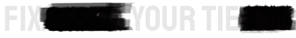 Democracy Manifest: Large white text reading “FIX YOUR TIE” on a black background.