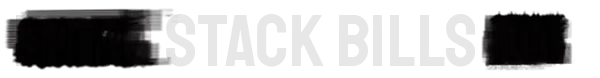 Democracy Manifest: Large white text reading “STACK BILLS” on a black banner.