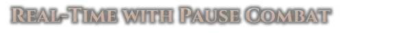 Pause Combat – Dungeon Settlers Dungeon Settlers: Banner text “REAL-TIME WITH PAUSE COMBAT” in bold serif font.