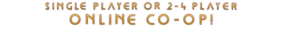 Entropy Survivors: Bold text reads "Single Player or 2-4 Player Online Co-op!" in gold letters.