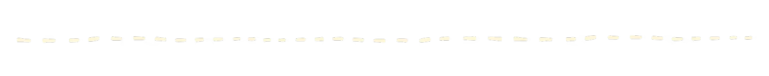Fae & Fauna: Row of small white dash marks across a black background.