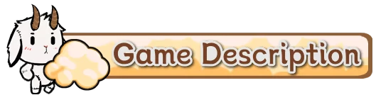 Game Description Banner – F.L.E.E.C.E F.L.E.E.C.E: White horned goat beside a cloud, banner text “Game Description”.