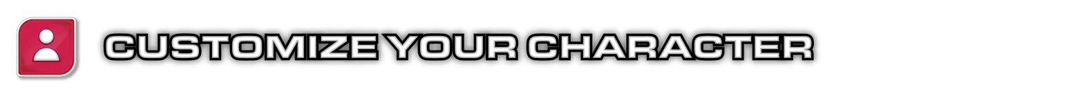 Customize Character – Foobar Zero Foobar Zero: Red icon with person silhouette, bold white text "CUSTOMIZE YOUR CHARACTER".