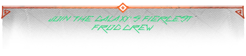 Gang of Frogs: Neon green text reads "Join the Galaxy's Fiercest Frog Crew" with orange border.
