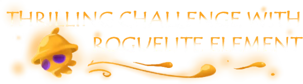 Garden of Wandering Souls: "Thrilling challenge with roguelite element" text on orange background.