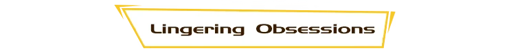 Lingering Obsessions Title – Ghost Hunting Journal Ghost Hunting Journal: Banner with bold text “Lingering Obsessions” on white and gold frame.