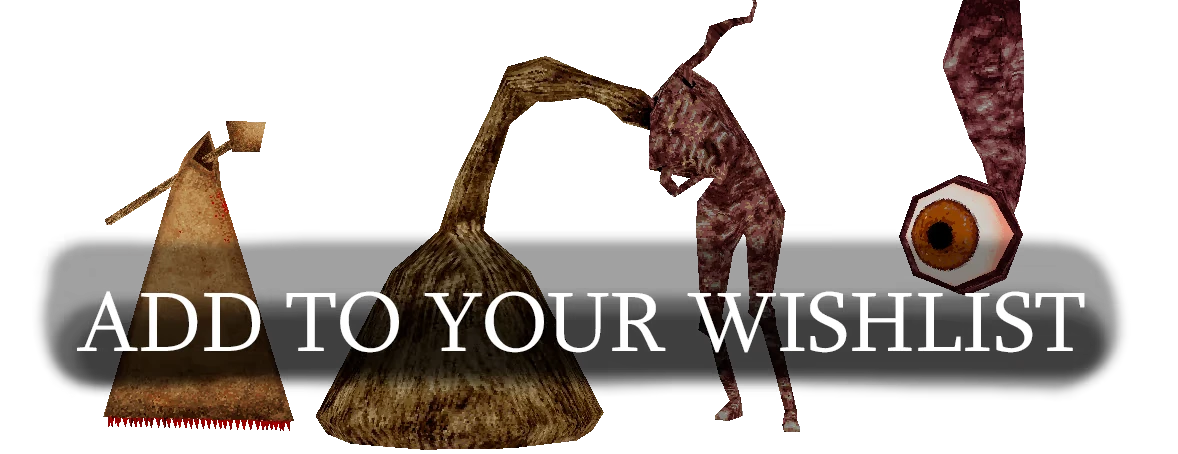 Giant’s Heart: White serif text “ADD TO YOUR WISHLIST” over eerie creatures on black.