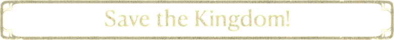 Save Kingdom Banner – Graveyard Keeper 2 Graveyard Keeper 2: Banner with large serif text reading “Save the Kingdom!”.