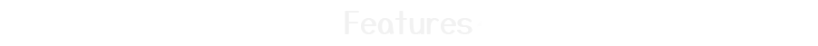 Features Heading – Hakoniwa Electric Hakoniwa Electric: White “Features” text with lightning bolt icons on black background.