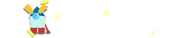 Hidalgo: White “FEATURES” text beside colorful windmill icon on black background.