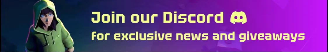 Discord Promo Banner – Hope in the City Hope in the City: Hooded girl beside “Join our Discord” and giveaway text on purple banner.