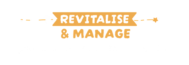 Revitalise Manage – I NEED SPACE I NEED SPACE: Text reads "REVITALISE & MANAGE your own Home Planets & NPC companions" in bold fonts.