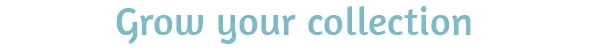 Grow Collection – Idle Waters Idle Waters: Text "Grow your collection" in light blue with a white outline.